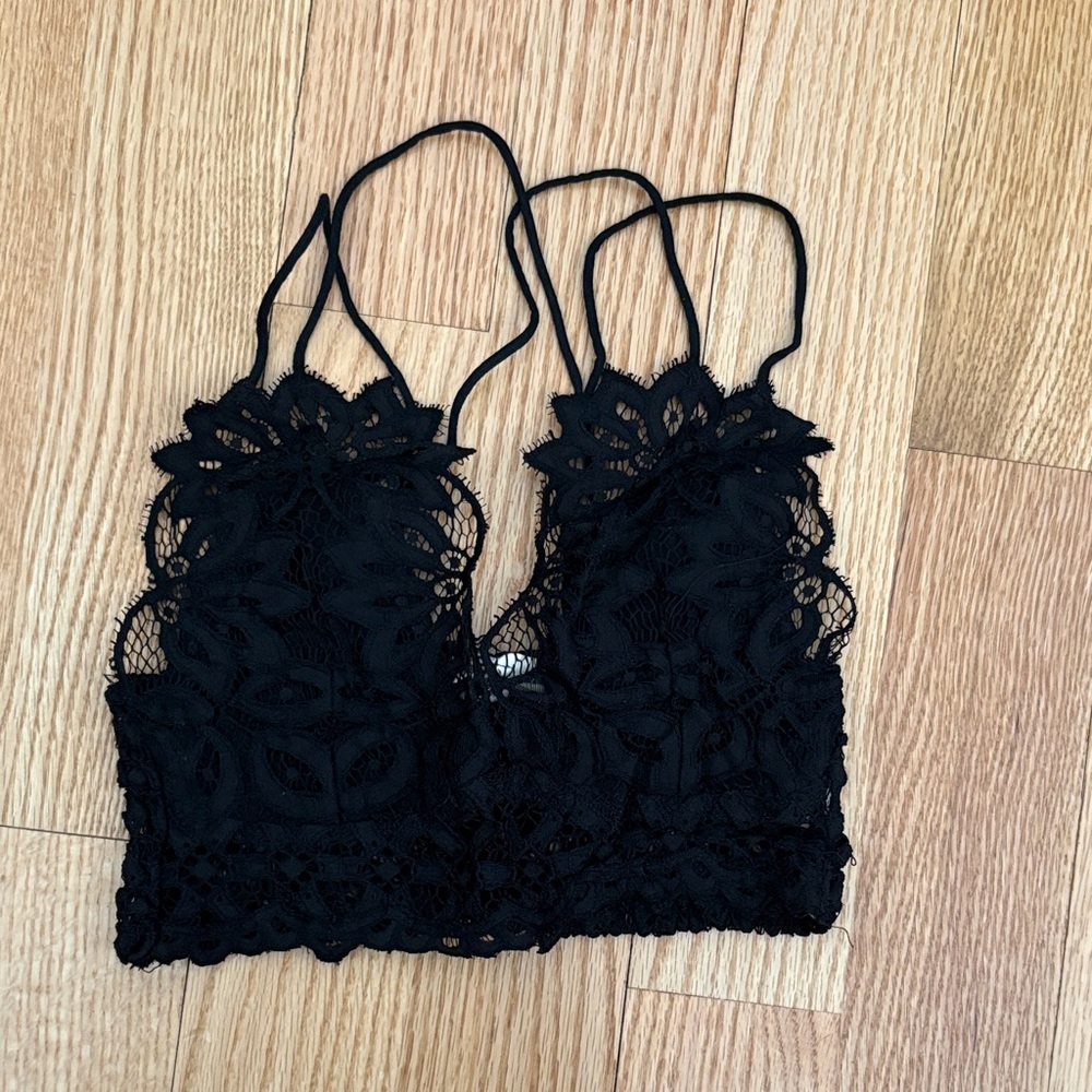 Peach Love California Black Lace Bralette